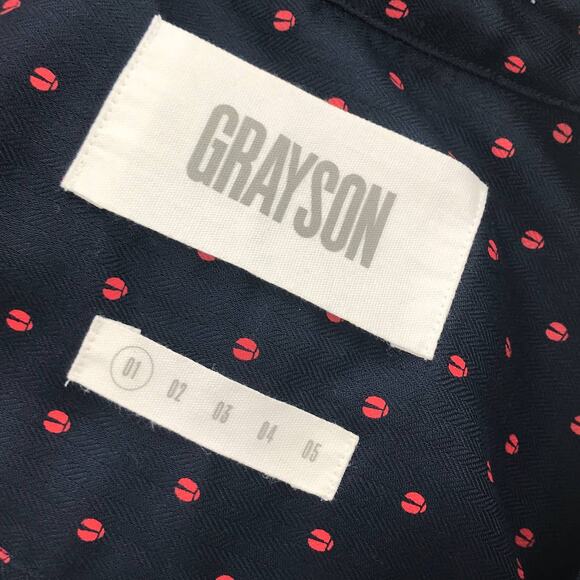 Grayson Anthropologie The Hero Ladybug Print Button Down Shirt - Picture 9 of 12